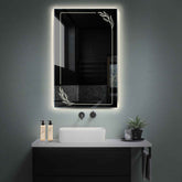 Espejo LED Vertical | Control por interruptor de pared | Luz blanca neutra - Reyze Seria Good Vibes Model 1